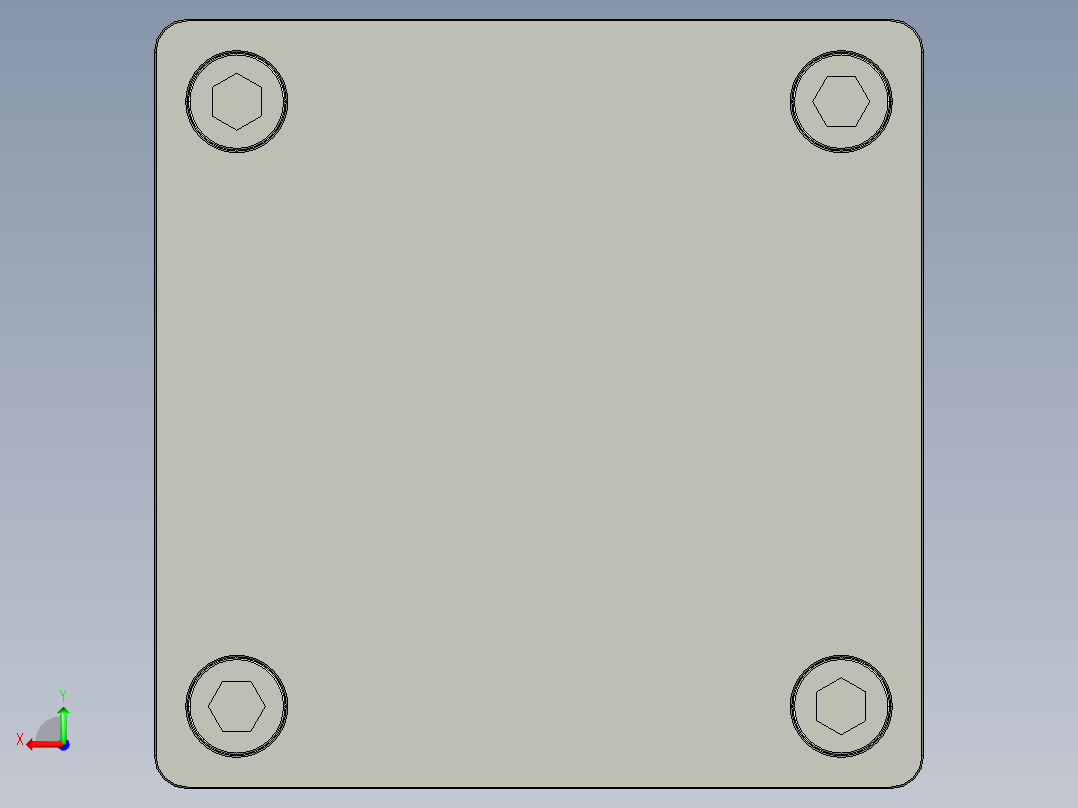 SC系列标准气缸_SC-125X50后视图