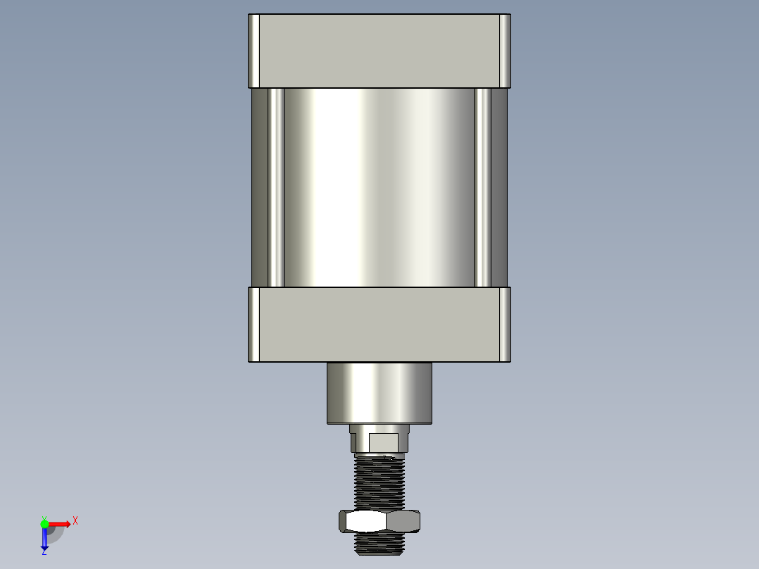 SC系列标准气缸_SC-125X50俯视图