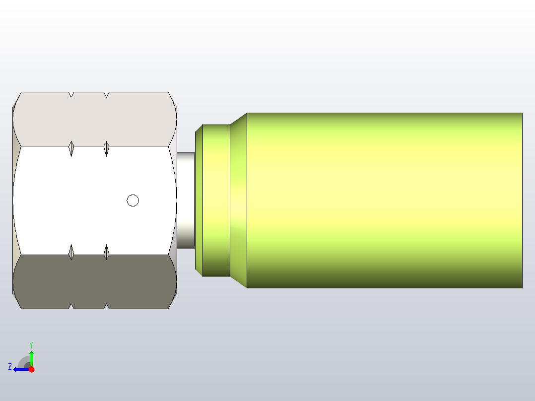 工业通用软管接头1AYBL-11-08C右视图