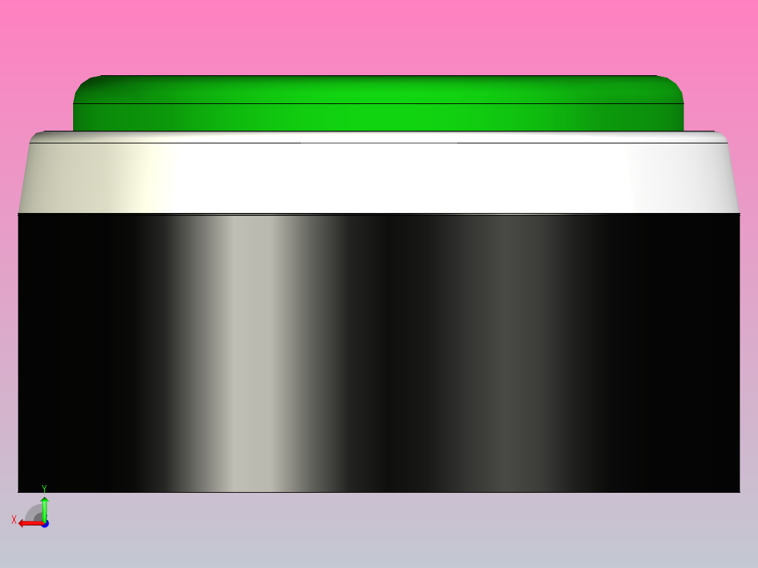 绿色按钮后视图