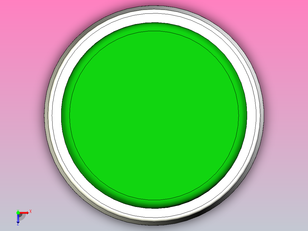 绿色按钮俯视图