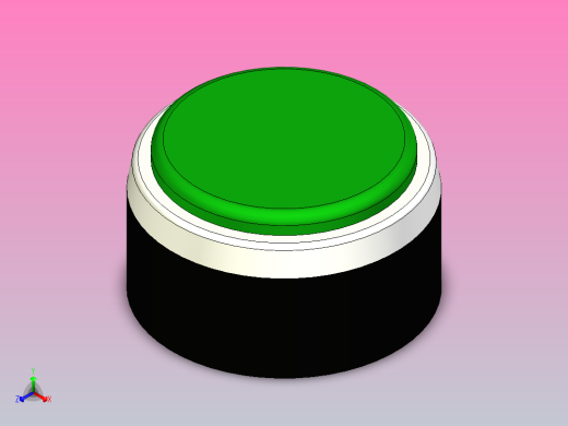 绿色按钮正等轴测缩略图