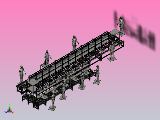 电机组装线（电机定子、转子、罩壳组装流水线）