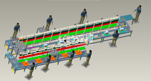 电机组装线（电机定子、转子、罩壳组装流水线）缩略图