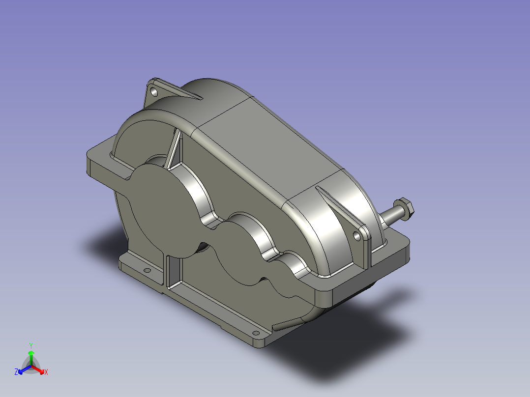 ZQ-400-III-4CA减速机右主视图