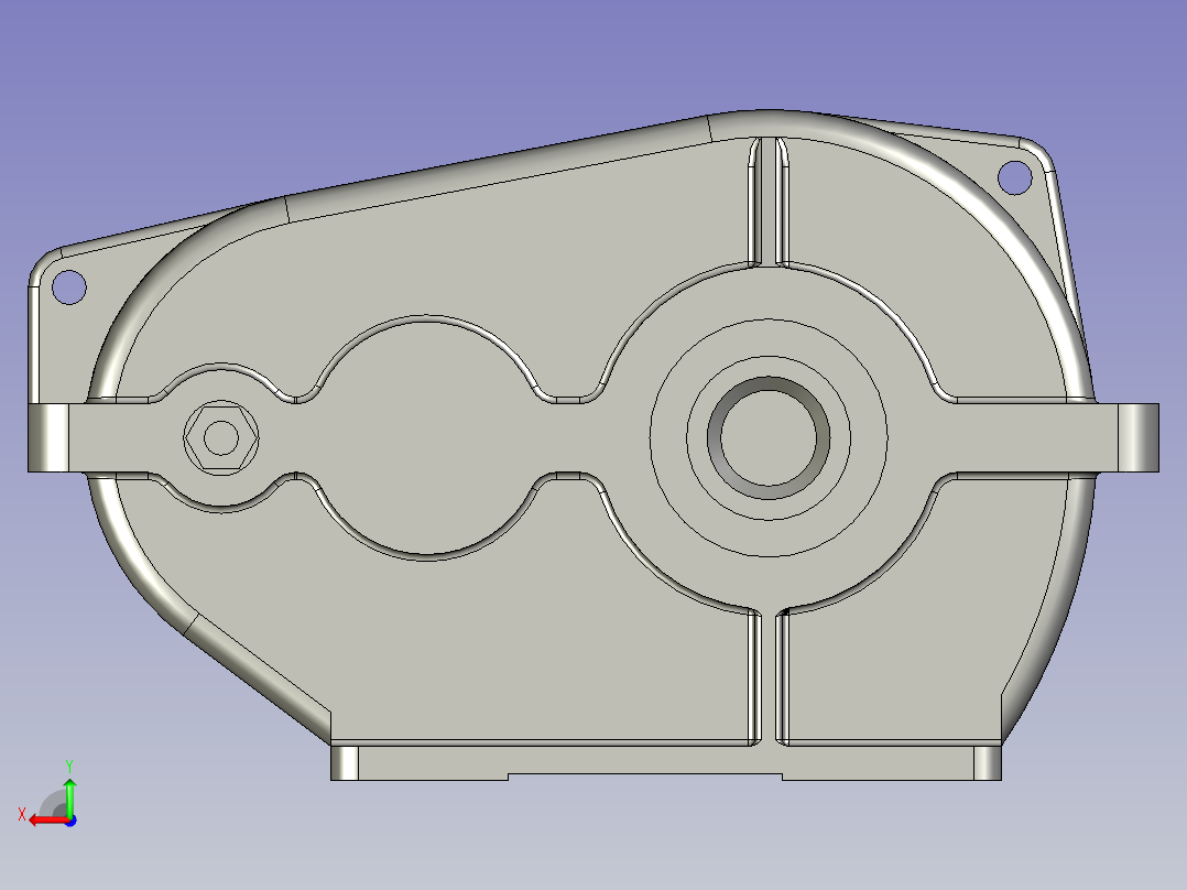 ZQ-400-III-4CA减速机右后视图