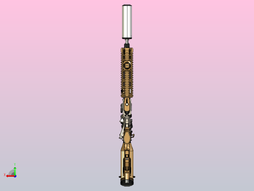 HK-416D建模模型后视缩略图