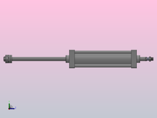 SUJ双轴复动行程可调型气缸SUJ100×350-30---CS1U左视缩略图