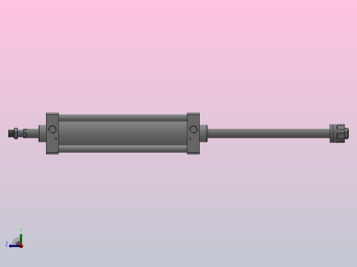 SUJ双轴复动行程可调型气缸SUJ100×350-30---CS1U右视缩略图