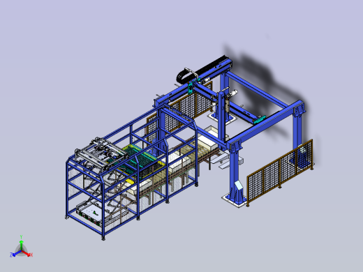 龙门桁架机械手搬运拆袋