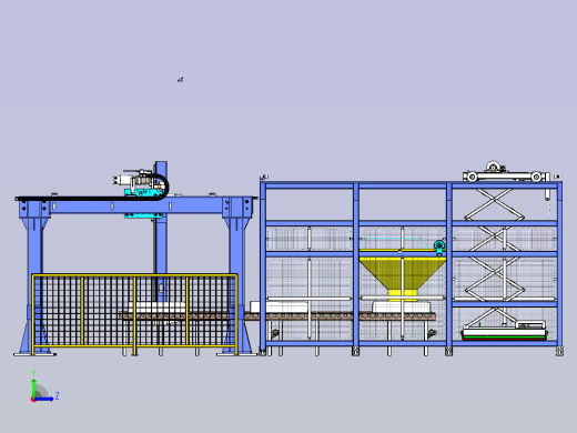 龙门桁架机械手搬运拆袋左视缩略图