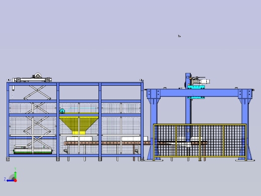 龙门桁架机械手搬运拆袋右视缩略图
