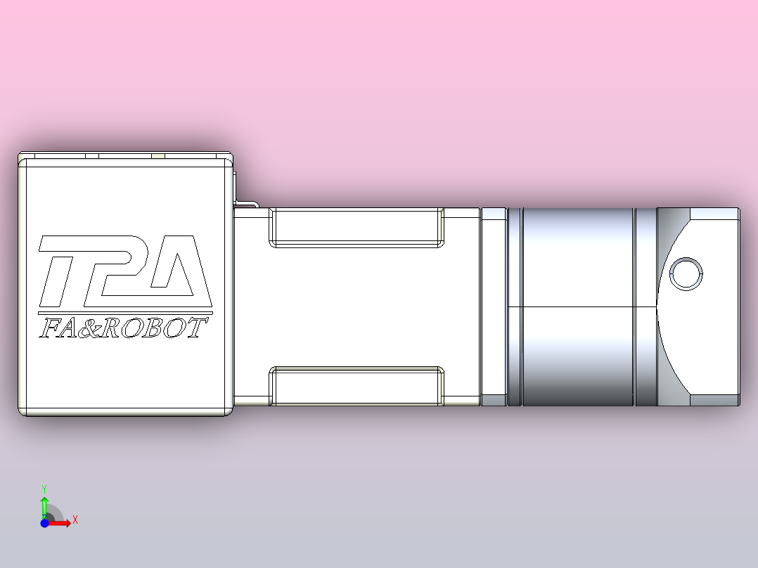 带式直线轴半闭式TPA-ONB-60-140-L750-DR-J60-N3前视图
