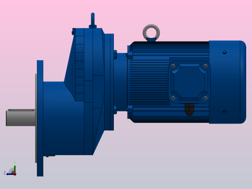 RXF87法兰轴伸式安装斜齿轮减速机RX87-Y3-4P-100-M1-0°-Φ300右视缩略图