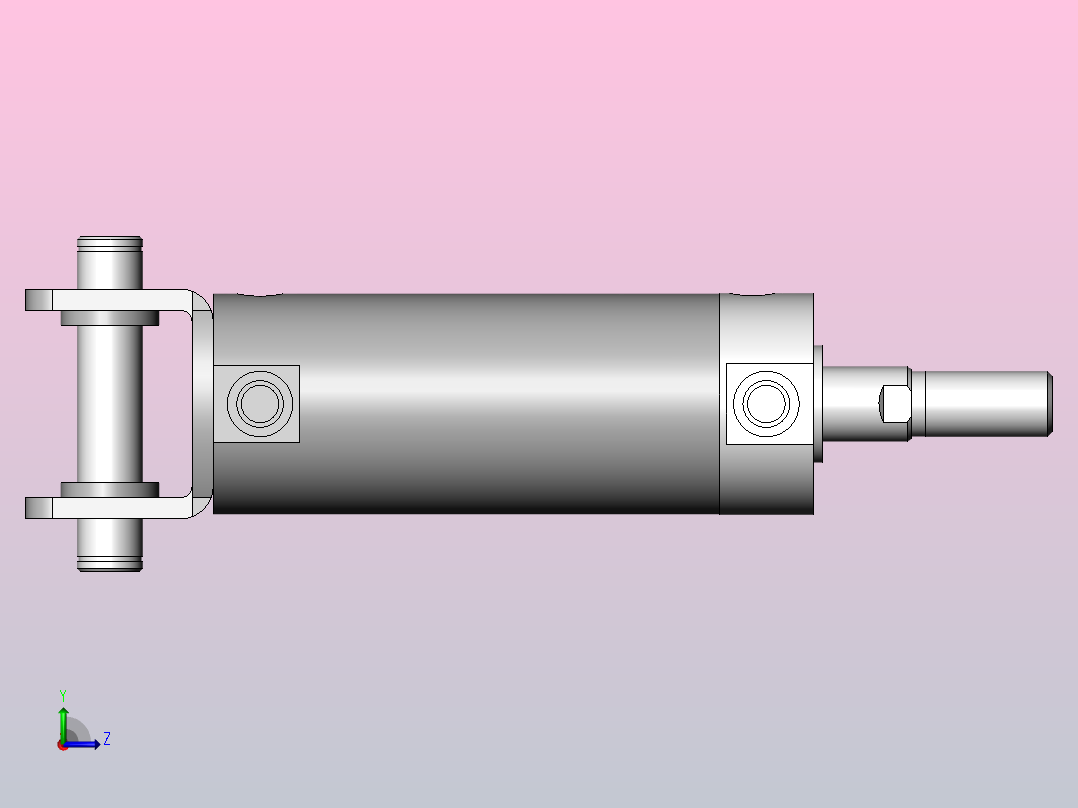 气缸CG1DN40-50左视图
