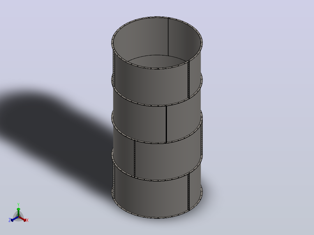 直径为286厘米的坦克-12正等轴测图