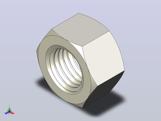 DIN_EN_ISO_4032_Hexagon_Nut_20.ipt六角螺母正等轴测缩略图