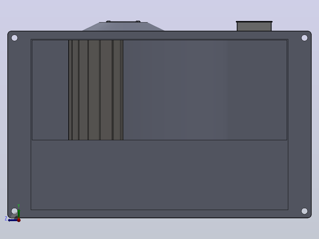 EKR800×500C3 EKR800×500E3 EKR800×500F3方形管道风机[EKR800×500C3]右视图