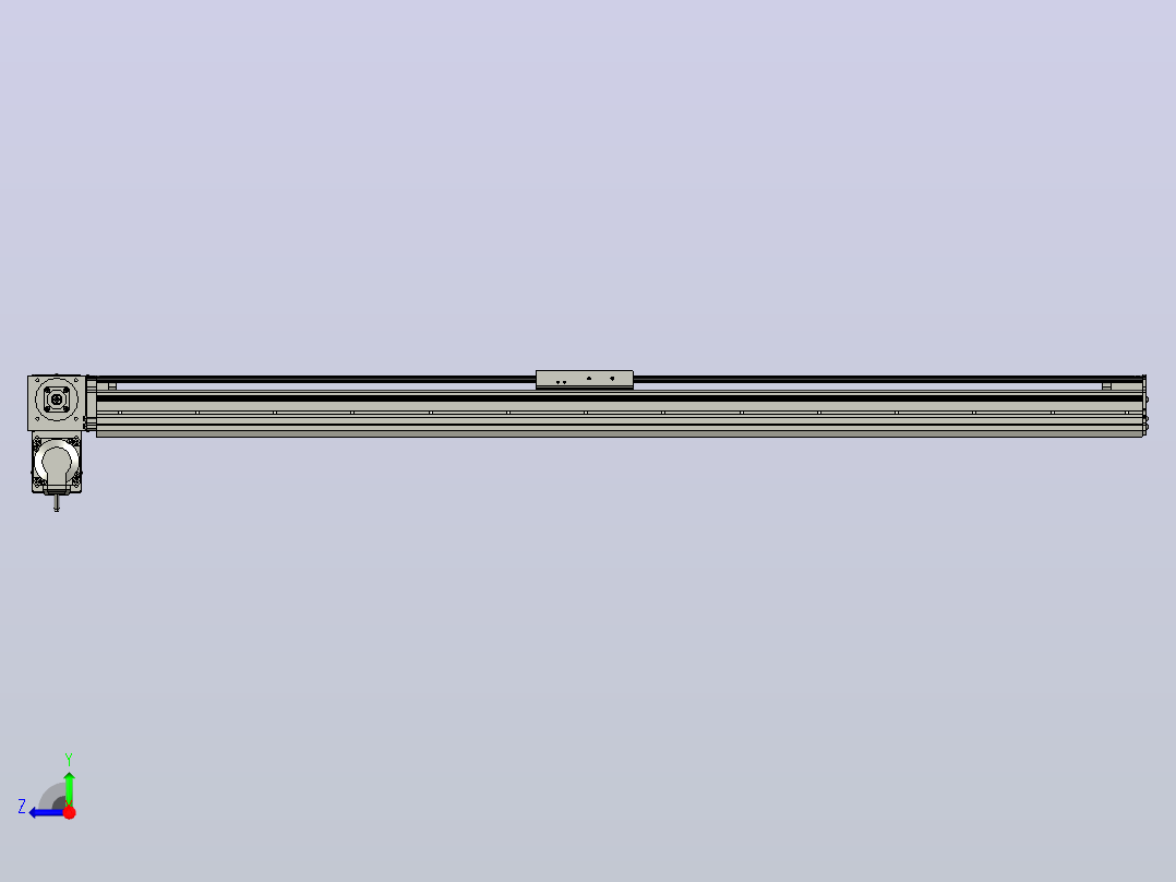 MT120BT半封闭皮带滑台[MT120BT.L100.1100.LD.P40.C3]右视图