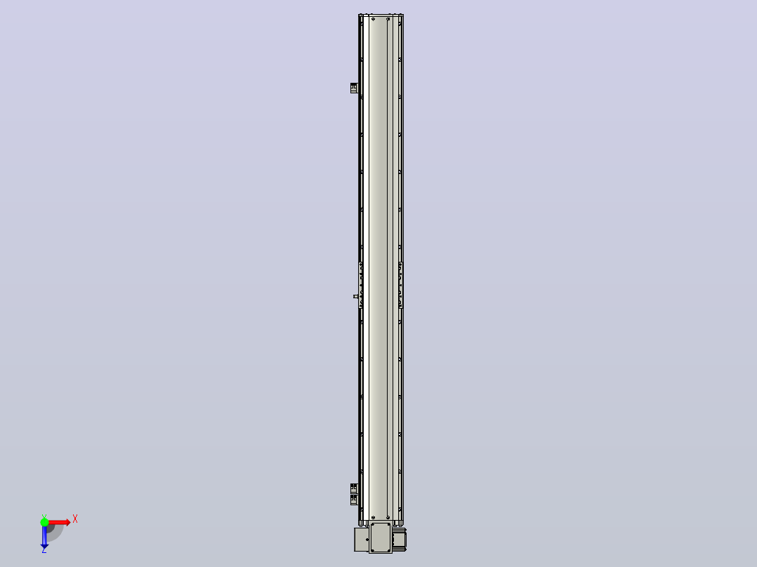 MT120BT半封闭皮带滑台[MT120BT.L100.1100.LD.P40.C3]俯视图