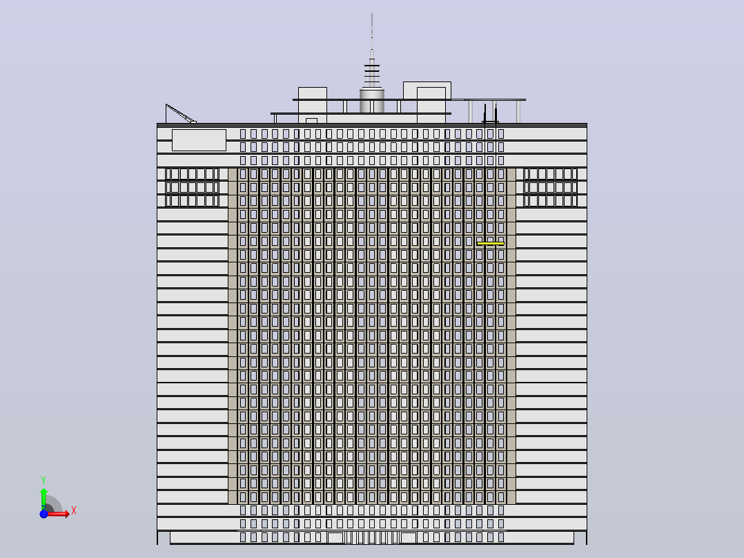 贝壳建筑前视图