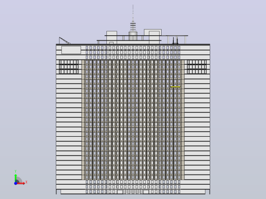 贝壳建筑前视缩略图