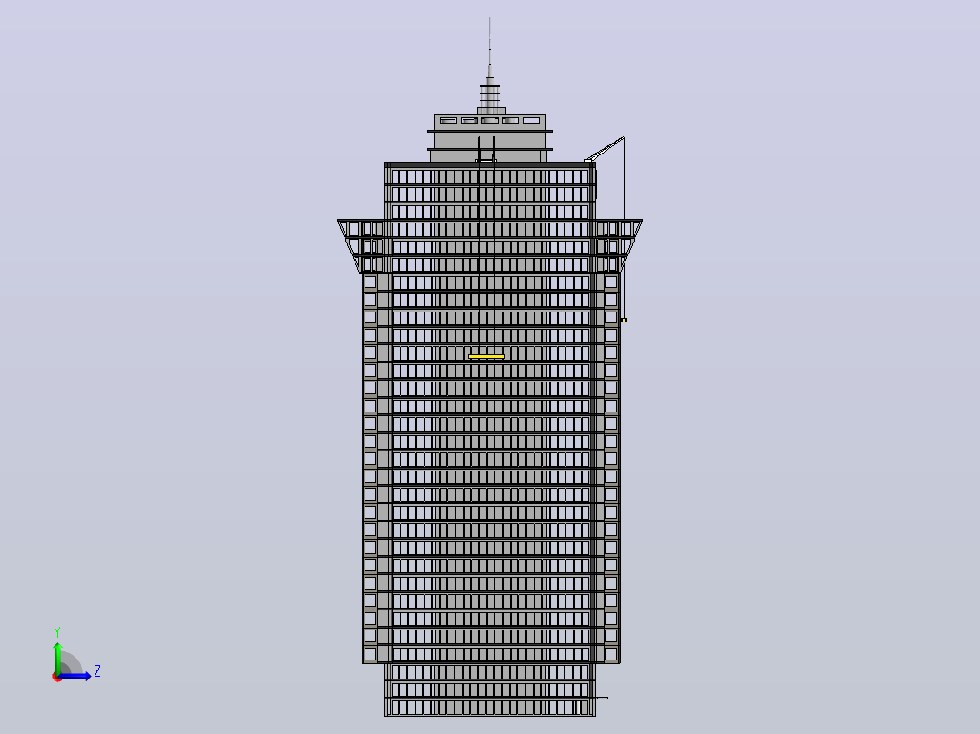 贝壳建筑左视图