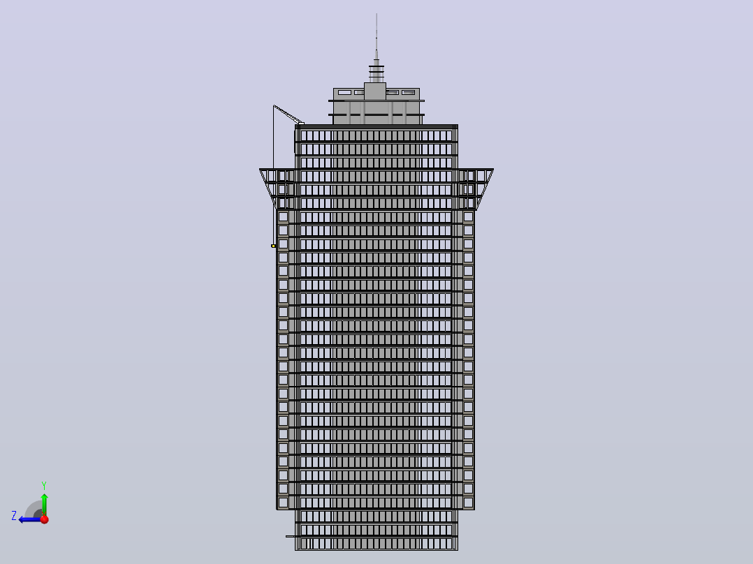 贝壳建筑右视图