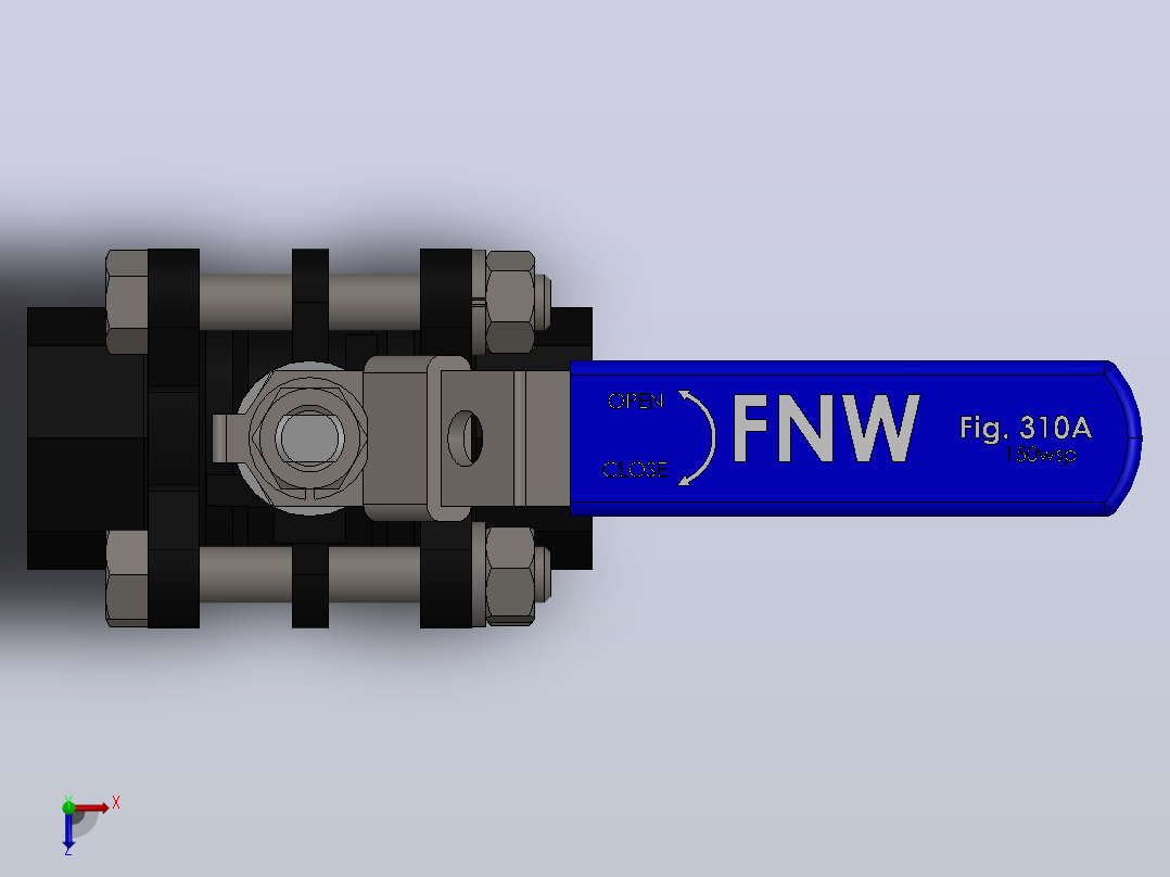 阀门、过滤器FNW-FNW311AF俯视图