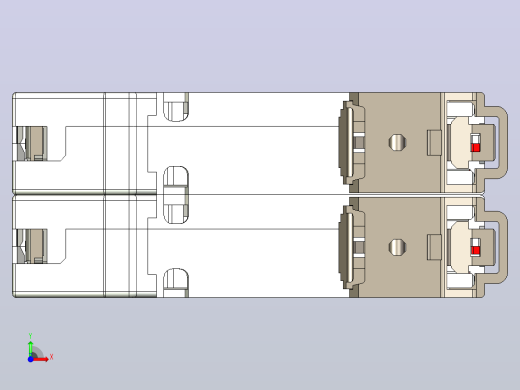 NB8-63H 2P小型断路器三维模型202306前视缩略图