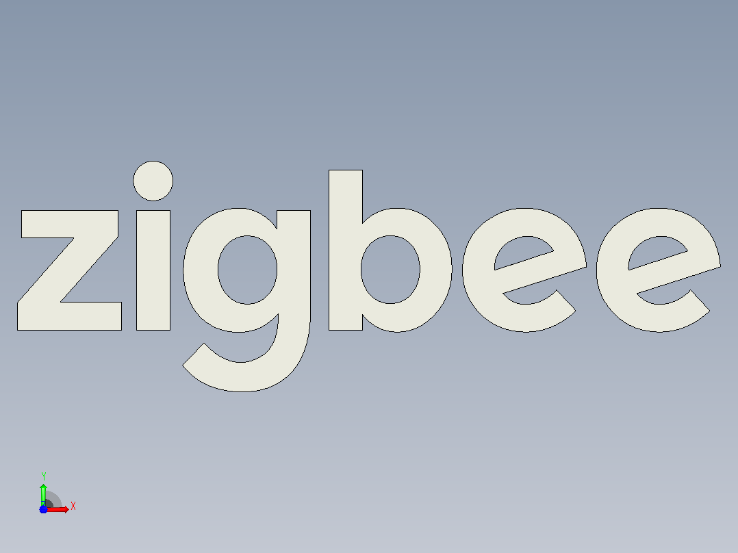 Zigbee 标志前视图