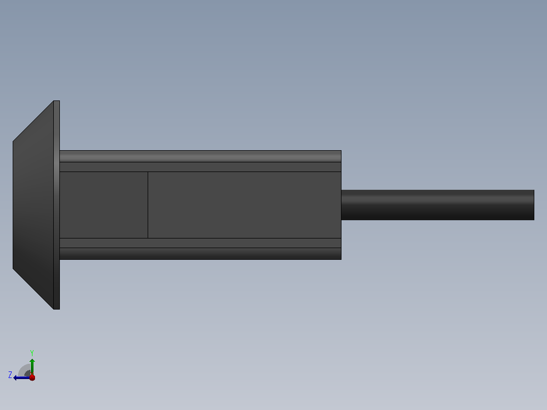 USB C 型母头右视图