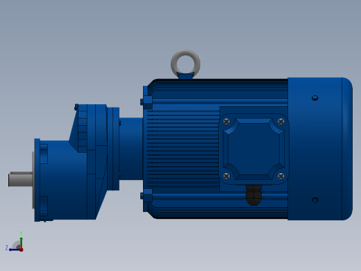 RXF67法兰轴伸式安装斜齿轮减速机RX67-Y7.5-4P-132M-M1-0°-Φ160右视缩略图