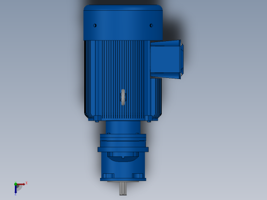 RXF67法兰轴伸式安装斜齿轮减速机RX67-Y7.5-4P-132M-M1-0°-Φ160俯视缩略图