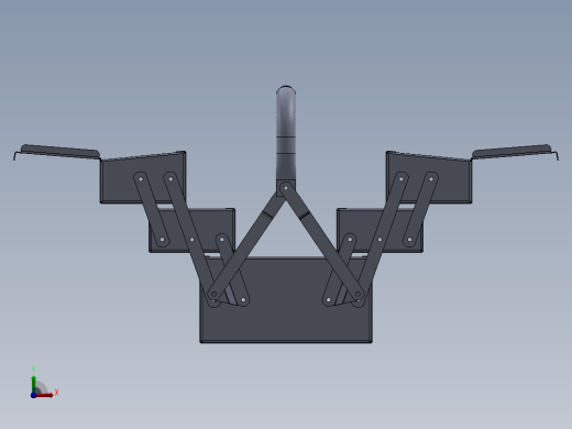 便携可折叠收纳箱3D数模图纸 Solidworks设计前视缩略图