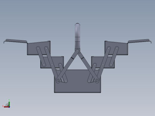 便携可折叠收纳箱3D数模图纸 Solidworks设计后视缩略图