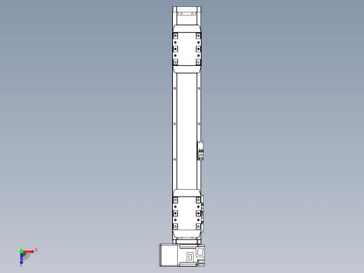 皮带直线轴双滑块型TPA-GCBS-80-P60-L150-LU-M20-N3俯视缩略图