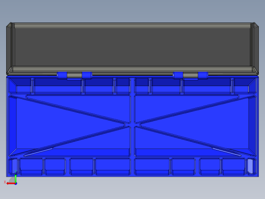 塑料翻盖箱模型后视缩略图