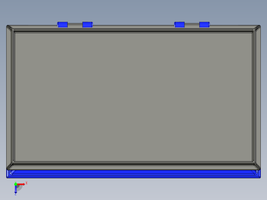 塑料翻盖箱模型俯视缩略图
