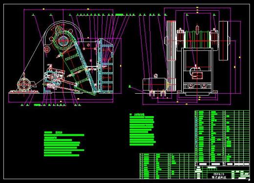 PE90120颚式破碎机总图缩略图