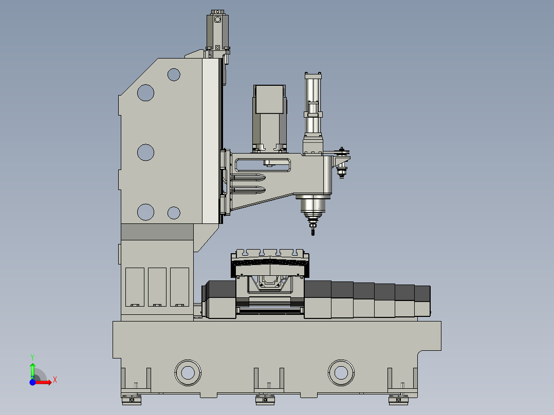 21-000小型加工中心3D前视图