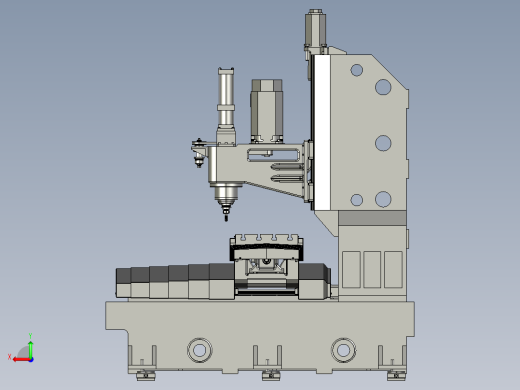 21-000小型加工中心3D后视缩略图