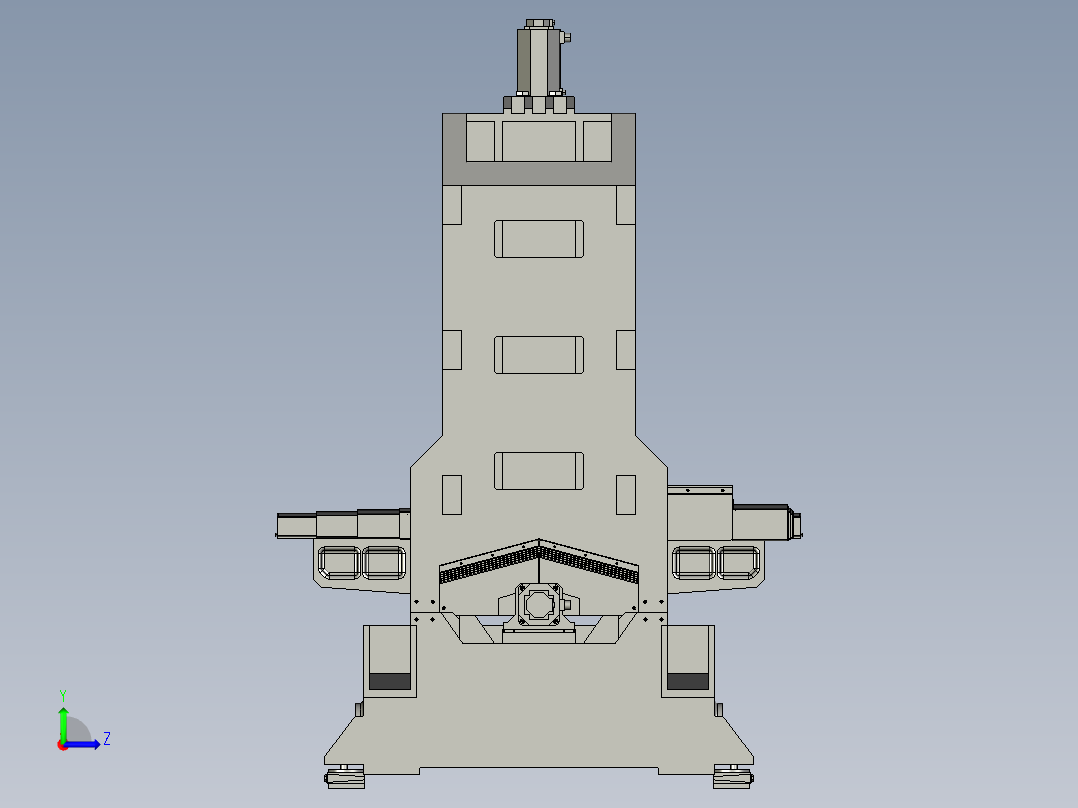 21-000小型加工中心3D左视图