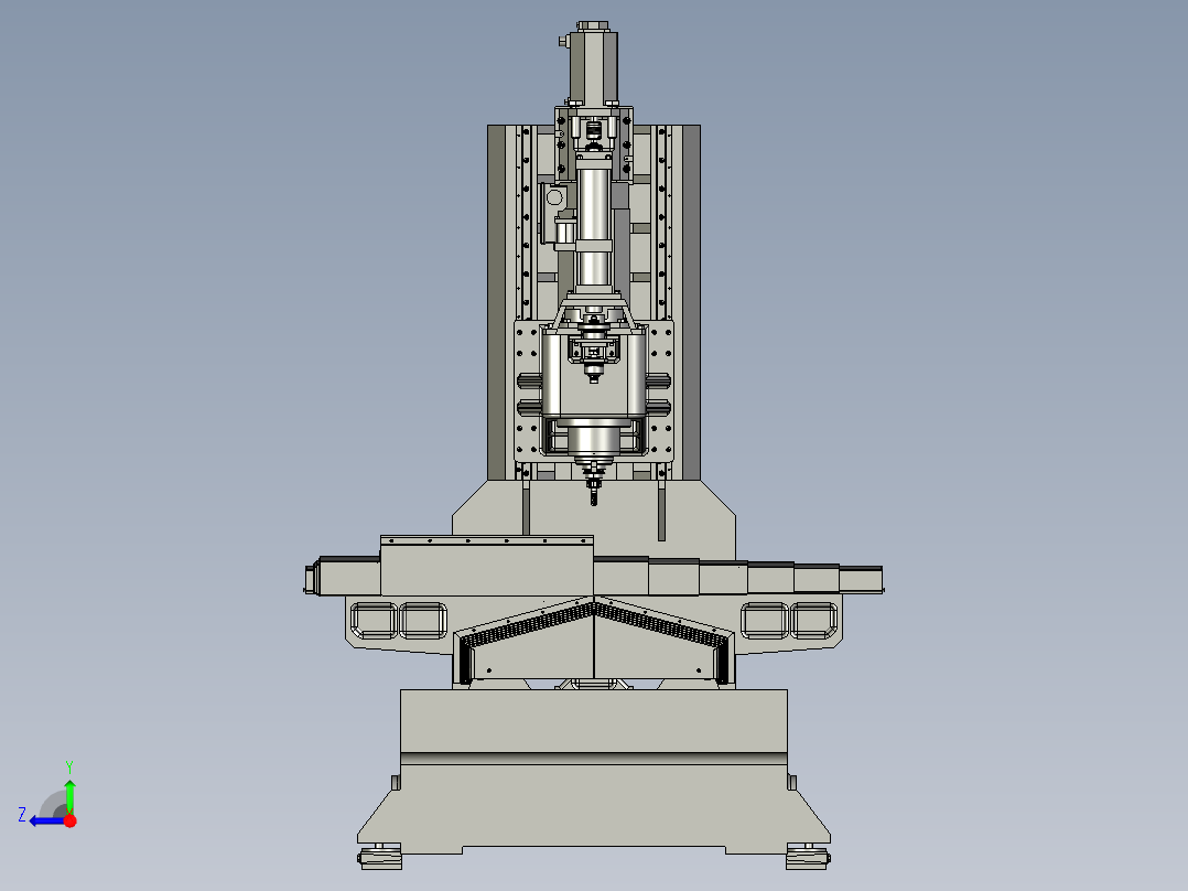 21-000小型加工中心3D右视图