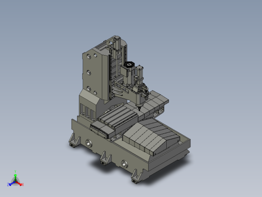 21-000小型加工中心3D正等轴测缩略图