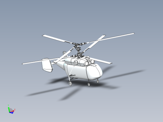 solidworks 卡莫夫直升机