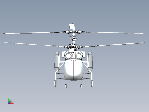 solidworks 卡莫夫直升机前视缩略图