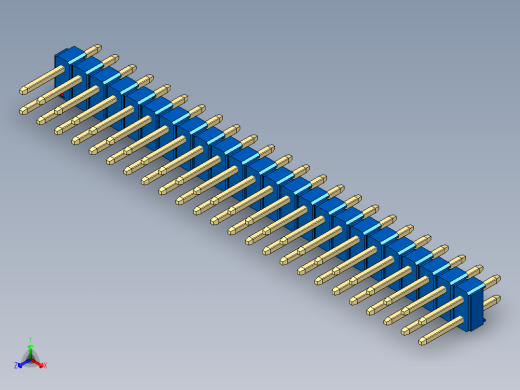 彩色公头100mil（2.54mm）系列-DS1021_blue_2x24p_100mil_Type1_rev1.0