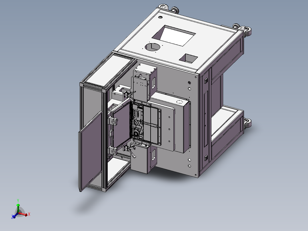自动化笔记本屏幕+底座对位组装机3D模型