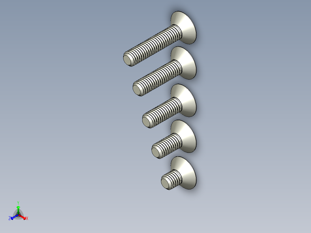 内六角螺栓-M6 Set_CSK Allen Bolt